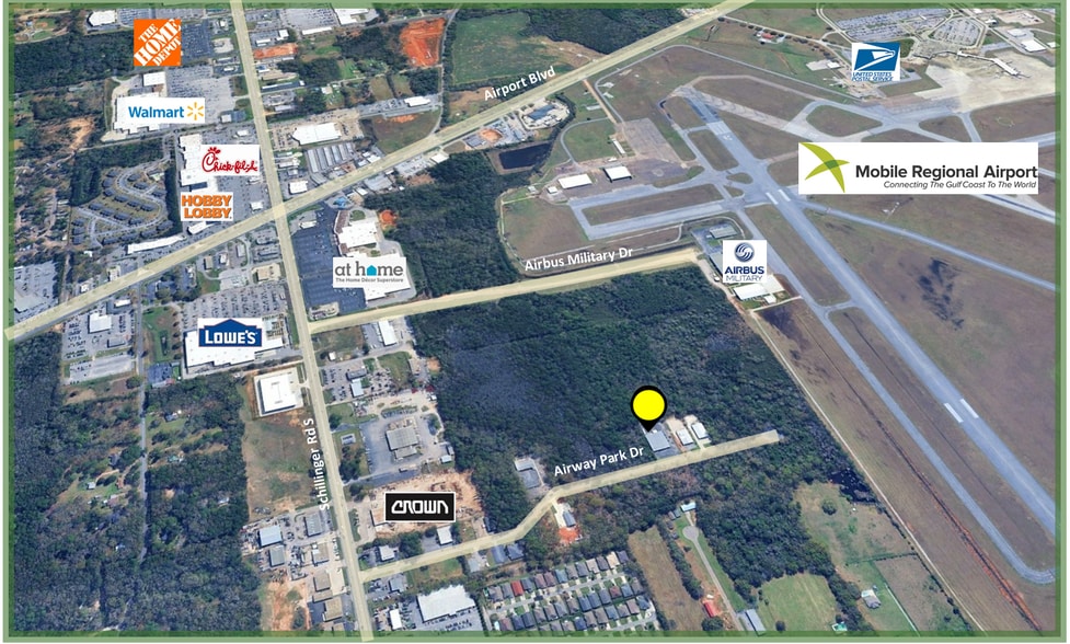 8033 Airway Park Dr, Mobile, AL for lease - Aerial - Image 2 of 15