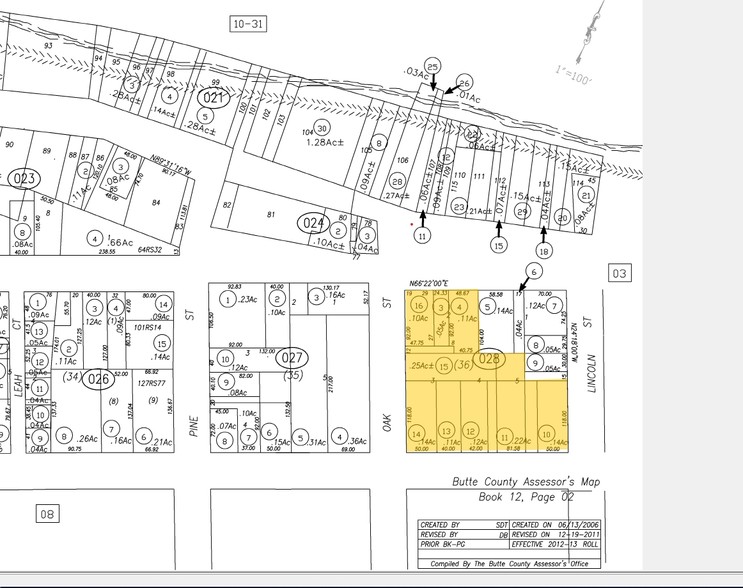 1725 Montgomery St, Oroville, CA for sale - Plat Map - Image 1 of 1