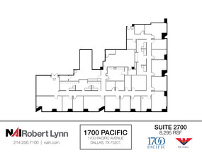 1700 Pacific Ave, Dallas, TX à louer Plan d  tage- Image 1 de 2