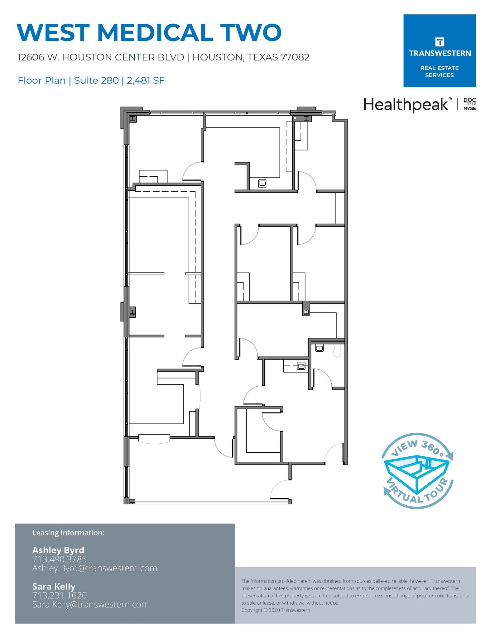 12606 W Houston Center Blvd, Houston, TX à louer Plan d’étage- Image 1 de 1
