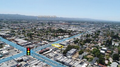 10623 Burbank Blvd, North Hollywood, CA - AERIAL  map view