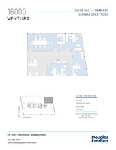 16000 Ventura Blvd, Encino, CA à louer Plan d  tage- Image 1 de 1