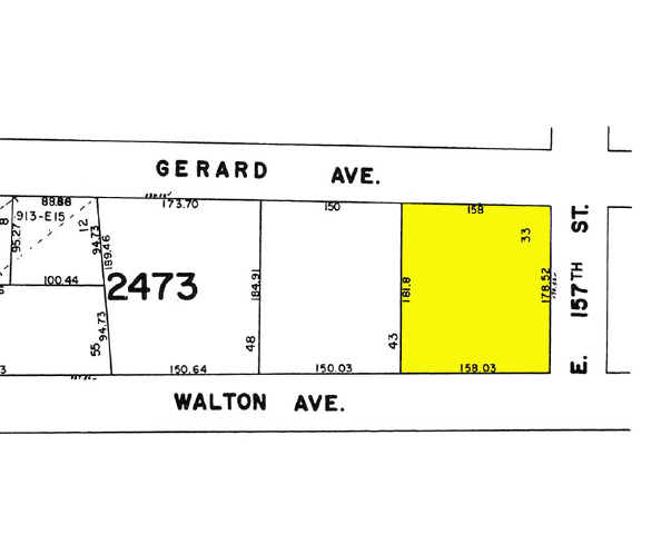 751 Walton Ave, Bronx, NY for sale - Plat Map - Image 2 of 3