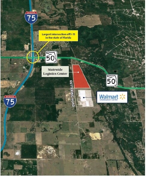 SR 50 & Kettering Rd, Brooksville, FL for lease - Aerial - Image 2 of 6