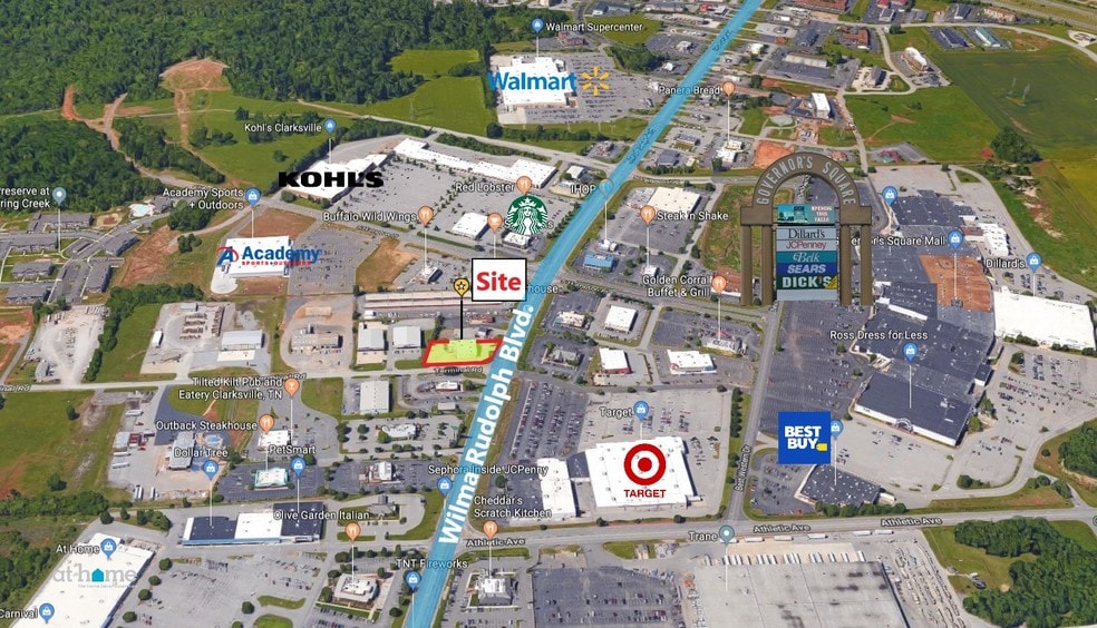 2804 Wilma Rudolph Blvd, Clarksville, TN for lease - Building Photo - Image 3 of 7