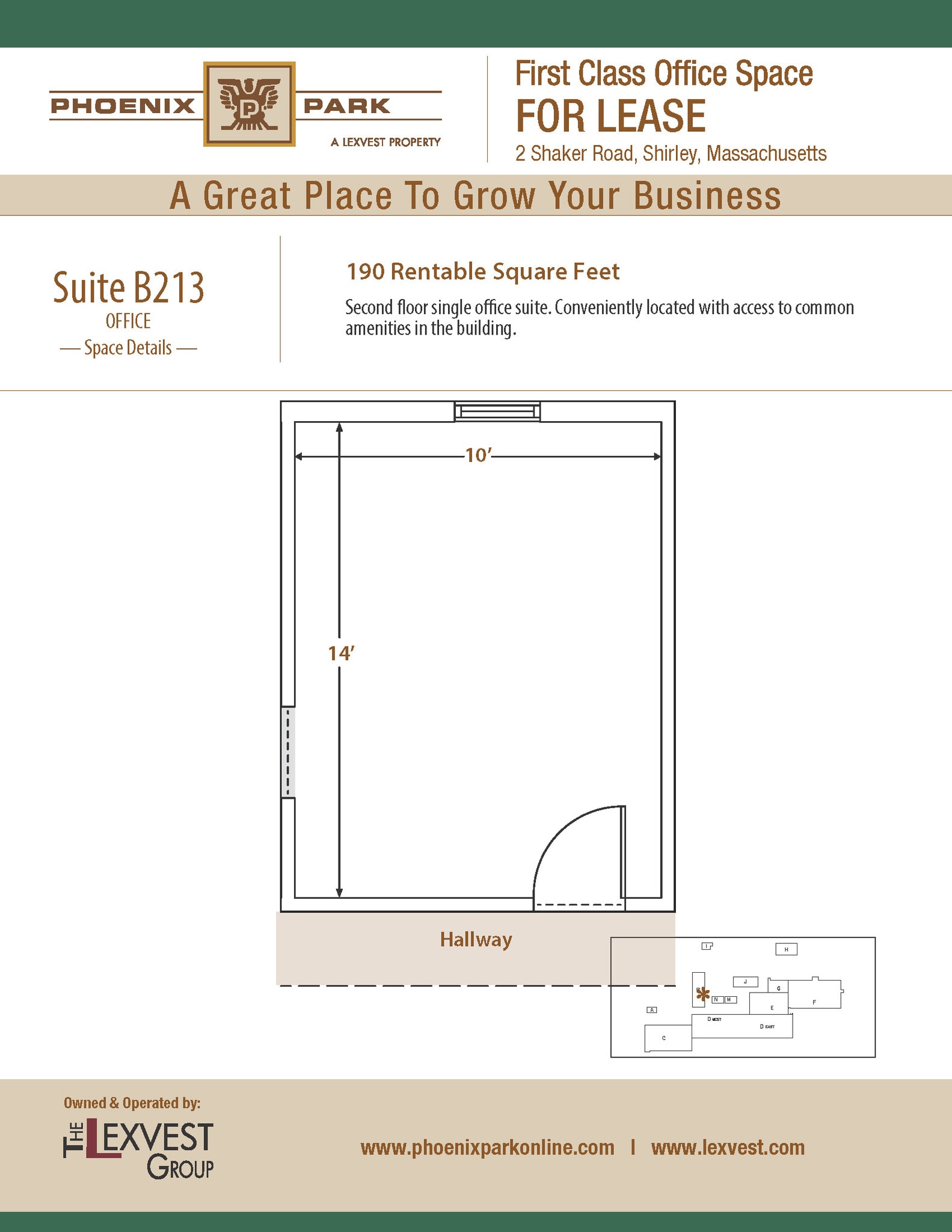 2 Shaker Rd, Shirley, MA à louer Plan d’étage- Image 1 de 2