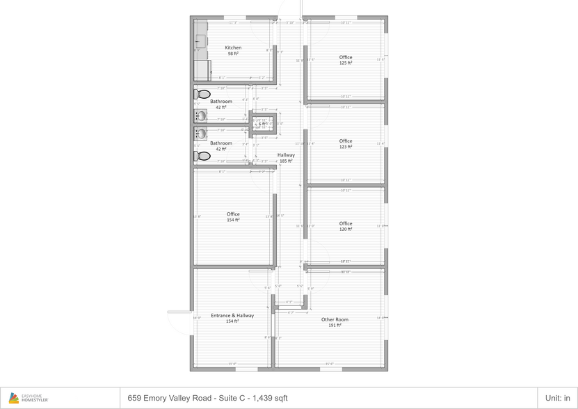 659 Emory Valley Rd, Oak Ridge, TN à louer - Plan d  tage - Image 2 de 22