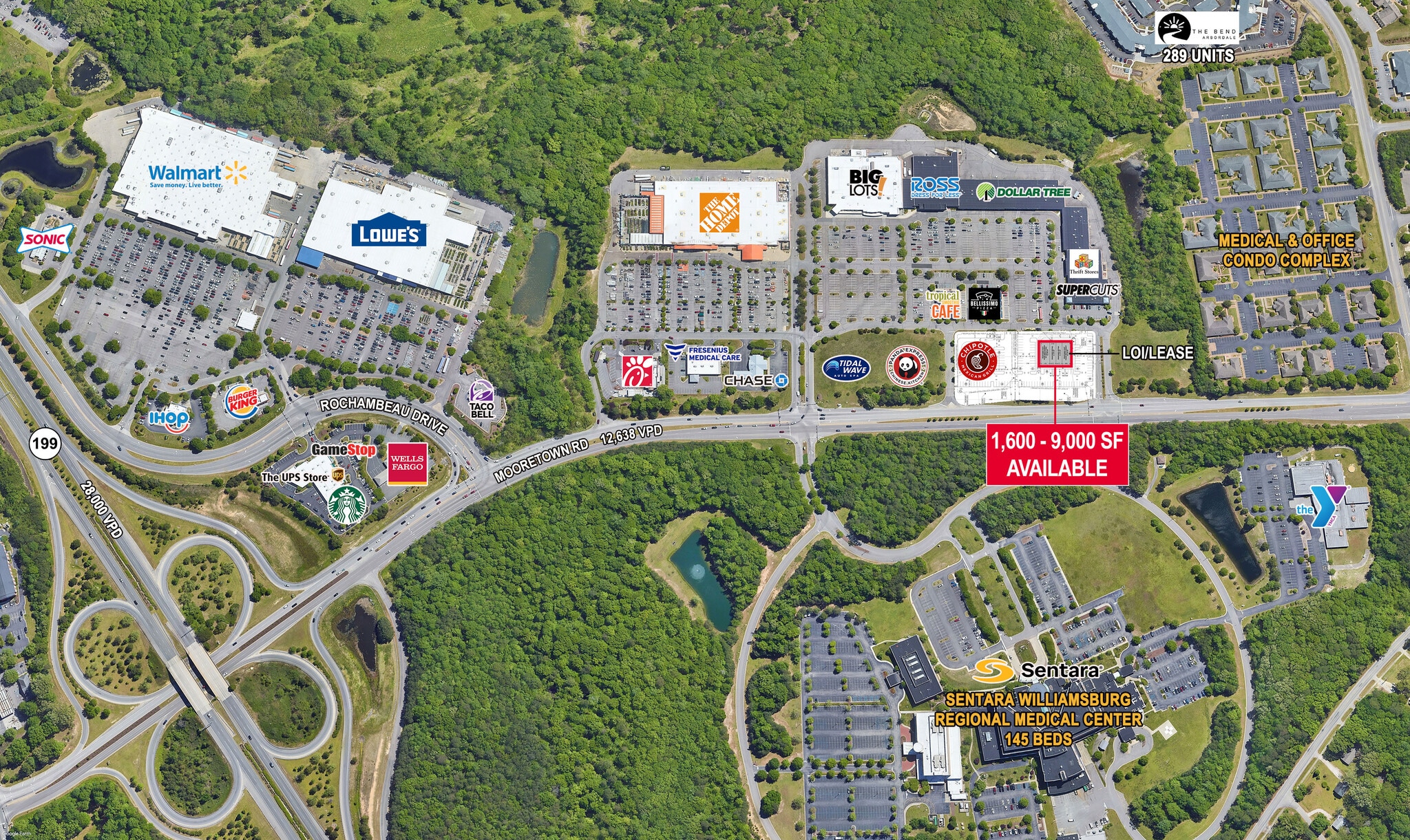 6624 Mooretown Rd, Williamsburg, VA for lease Aerial- Image 1 of 4