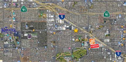 2329-2335 W Sequoia Ave, Anaheim, CA - AÉRIEN Vue de la carte - Image1