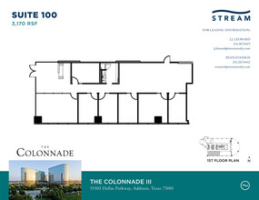 15301 N Dallas Pky, Addison, TX for lease Floor Plan- Image 1 of 2