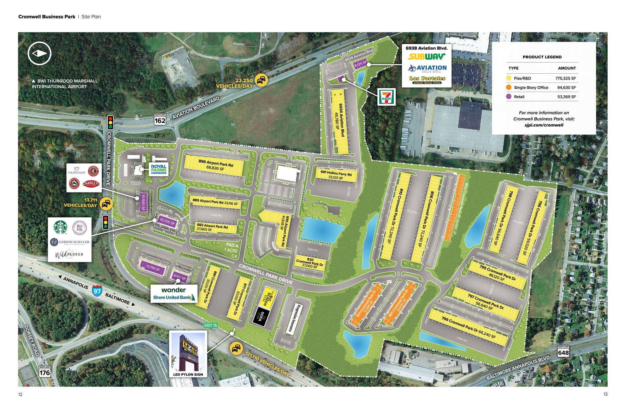 910 Cromwell Park Dr, Glen Burnie, MD à louer Plan de site- Image 1 de 2