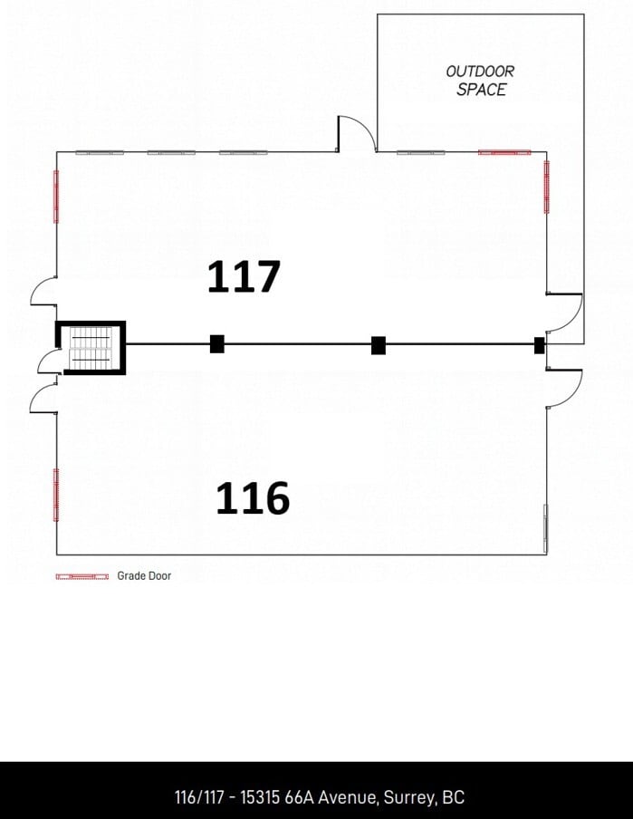 15315 66 Ave, Surrey, BC for lease Floor Plan- Image 1 of 1