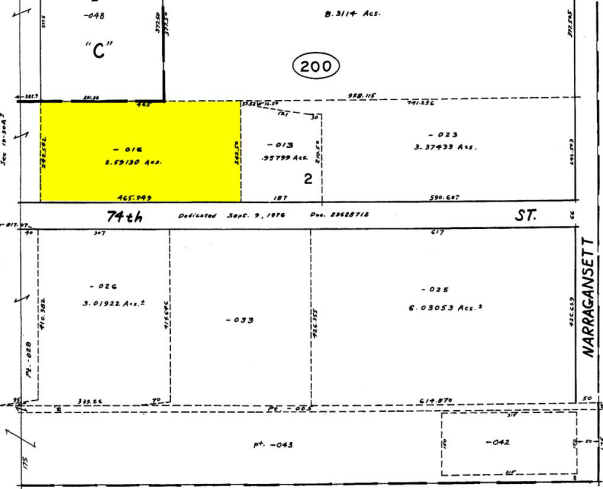 6516 W 74th St, Bedford Park, IL à louer - Plan cadastral - Image 2 de 4