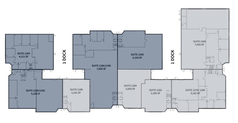 1278-1300 Barclay Blvd, Buffalo Grove, IL for lease Floor Plan- Image 1 of 1