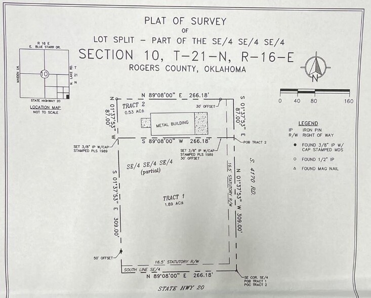 HWY 20, Claremore, OK à vendre - Plan cadastral - Image 3 de 10