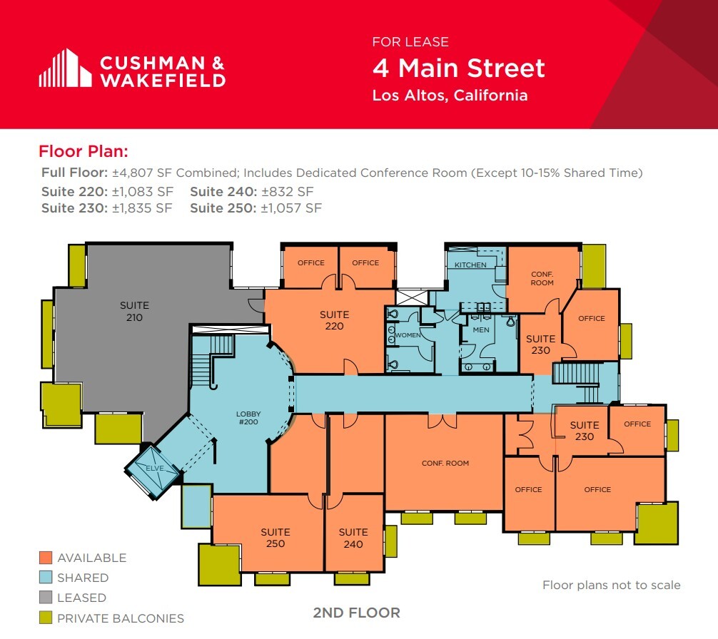 4 Main St, Los Altos, CA à louer Plan d  tage- Image 1 de 1