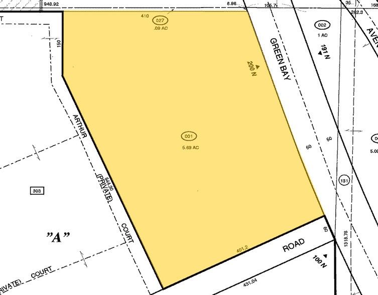 200 N Green Bay Rd, Waukegan, IL à vendre - Plan cadastral - Image 2 de 8