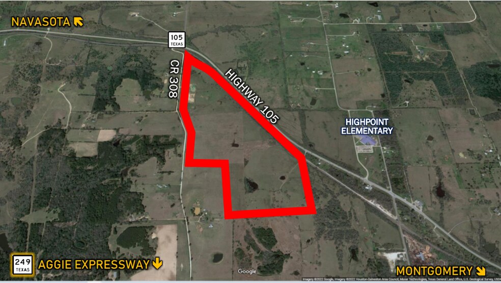 ± 39 Acres Near Highway 105, Navasota, TX for sale - Building Photo - Image 1 of 2