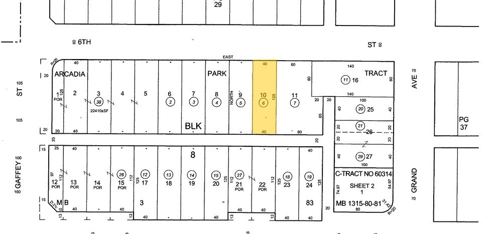 637-639 W 6th St, San Pedro, CA for sale - Plat Map - Image 1 of 1
