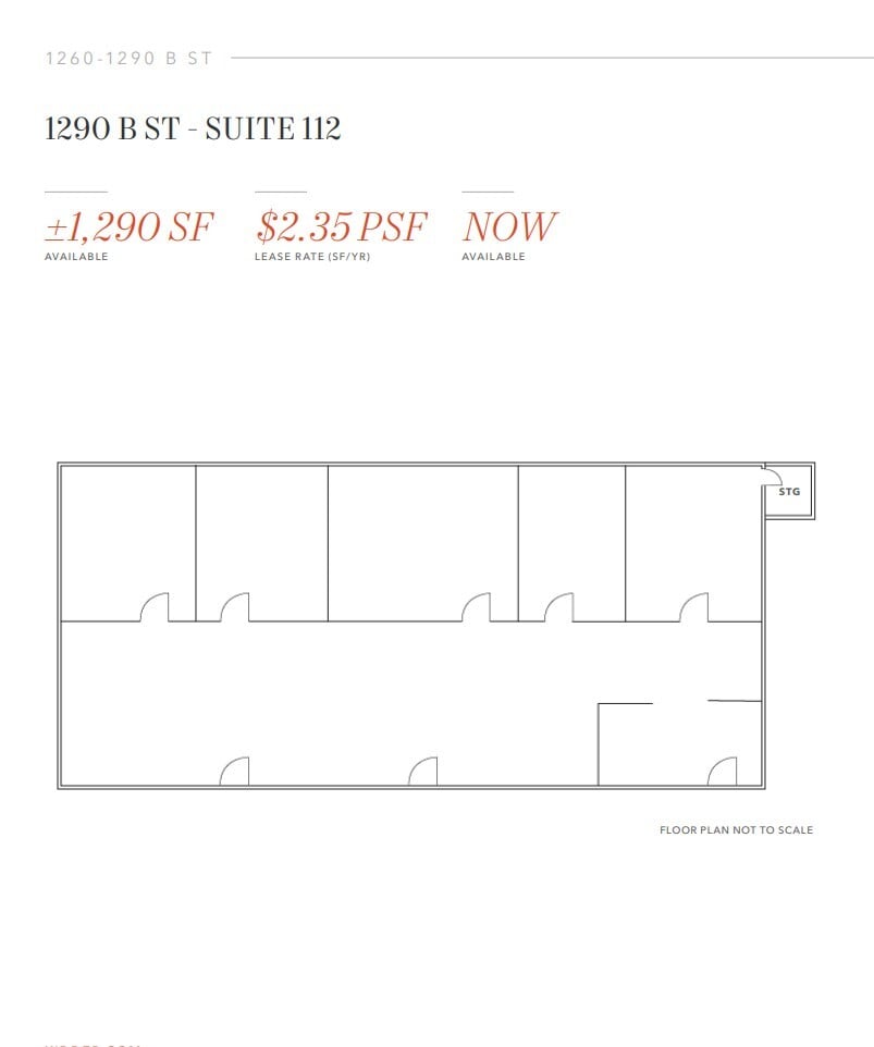 1290 B St, Hayward, CA à louer Plan d’étage- Image 1 de 1