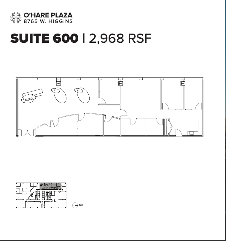 8765 W Higgins Rd, Chicago, IL for lease Floor Plan- Image 1 of 1
