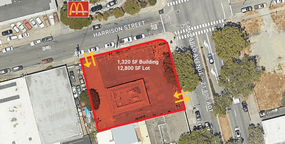 1200 San Pablo Ave, Berkeley, CA à louer - Aérien - Image 2 de 8