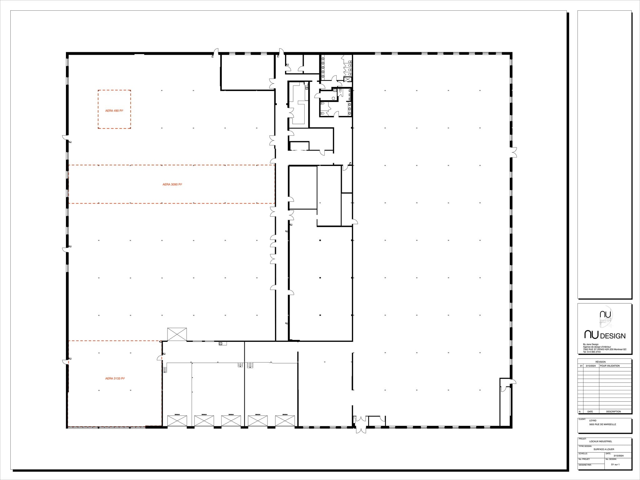 5655 Rue de Marseille, Montréal, QC for lease Site Plan- Image 1 of 2