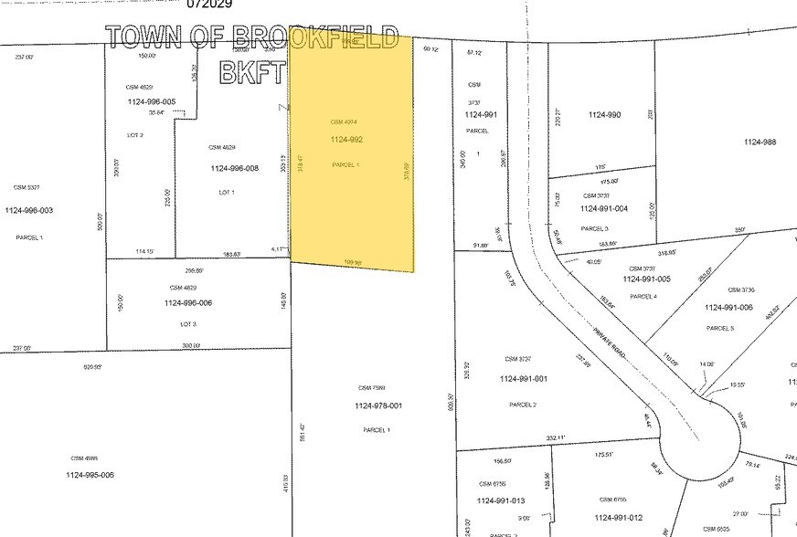 19165 W Bluemound Rd, Brookfield, WI à louer - Plan cadastral - Image 2 de 3
