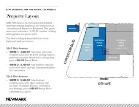 3641-3645 10th Ave, Los Angeles, CA for lease Floor Plan- Image 1 of 1