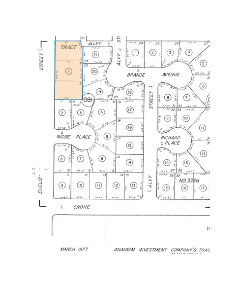 720 S Euclid St, Anaheim, CA for lease - Plat Map - Image 3 of 3