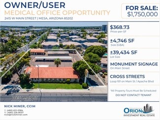 More details for 2415 W Main St, Mesa, AZ - Office for Sale