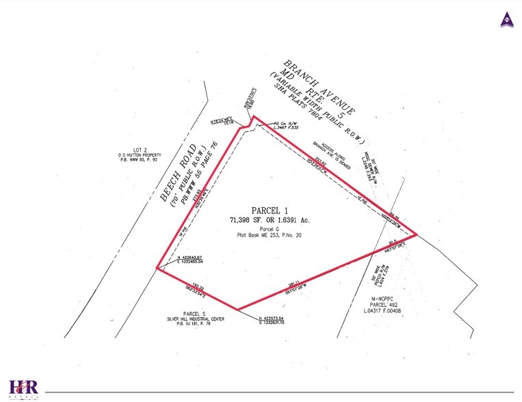 4625 Old Branch Ave, Marlow Heights, MD for lease - Plat Map - Image 2 of 7
