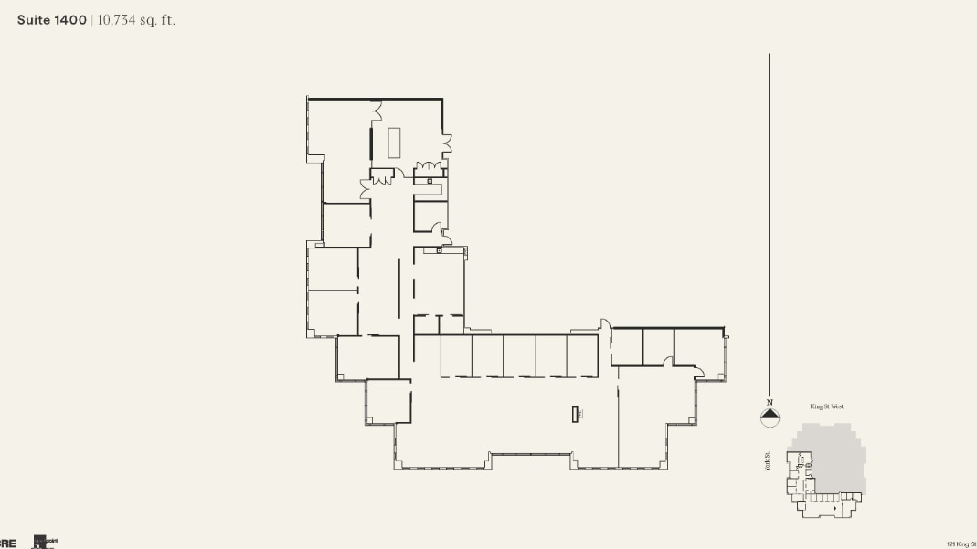 121 King St W, Toronto, ON for lease Floor Plan- Image 1 of 2