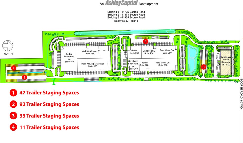 41775 Ecorse Rd, Van Buren Twp, MI for lease - Building Photo - Image 1 of 1