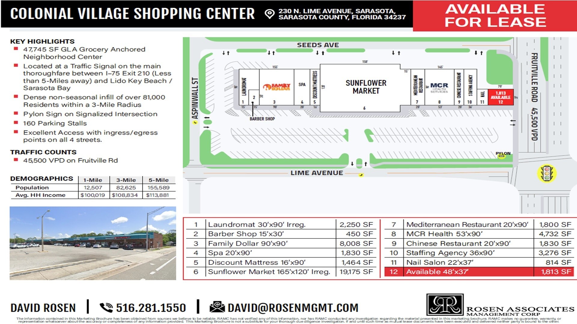 110-290 Lime Ave, Sarasota, FL for lease Site Plan- Image 1 of 4
