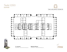 2200 Ross Ave, Dallas, TX à louer Plan d  tage- Image 1 de 1