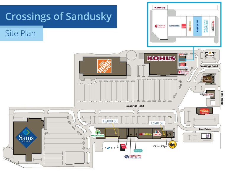 5201 Milan Rd, Sandusky, OH for lease - Site Plan - Image 2 of 14