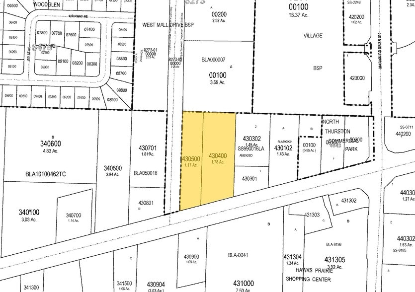 1110 Galaxy Dr NE, Lacey, WA à vendre - Plan cadastral - Image 3 de 5