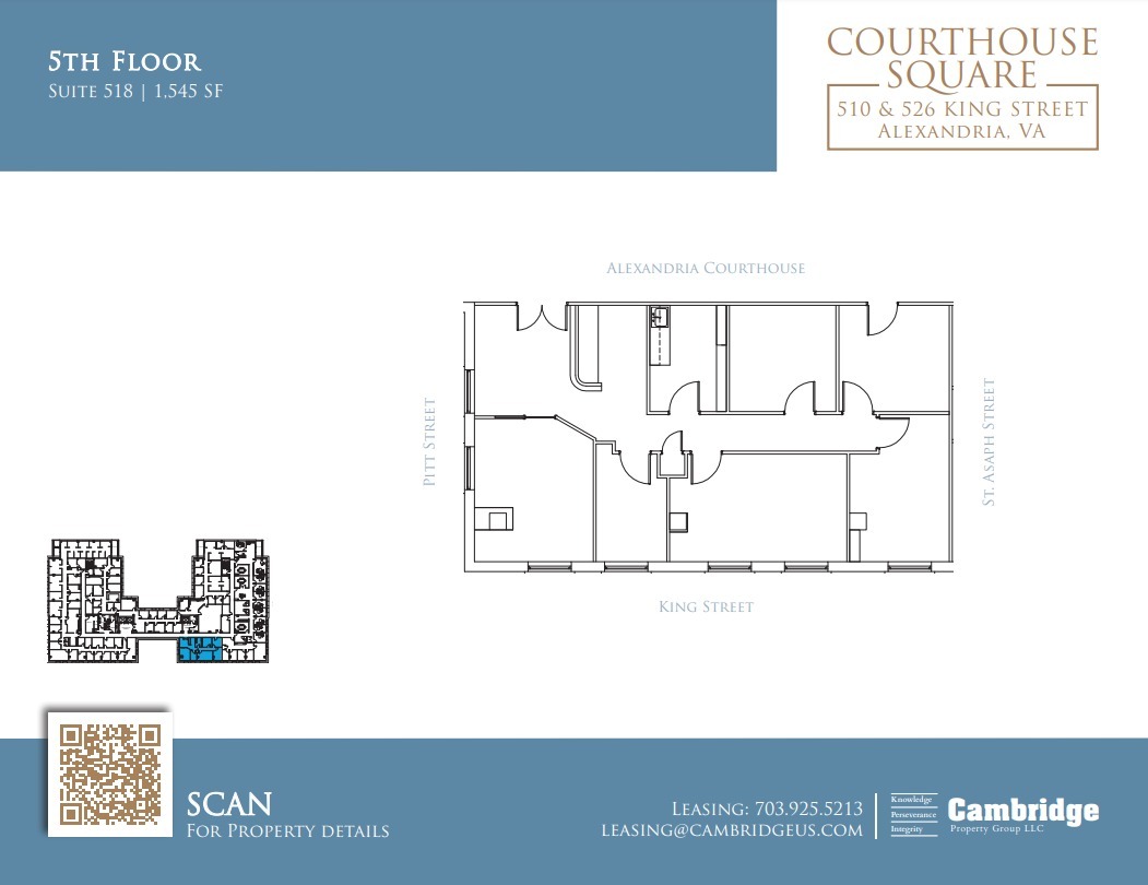 510-526 King St, Alexandria, VA for lease Floor Plan- Image 1 of 1