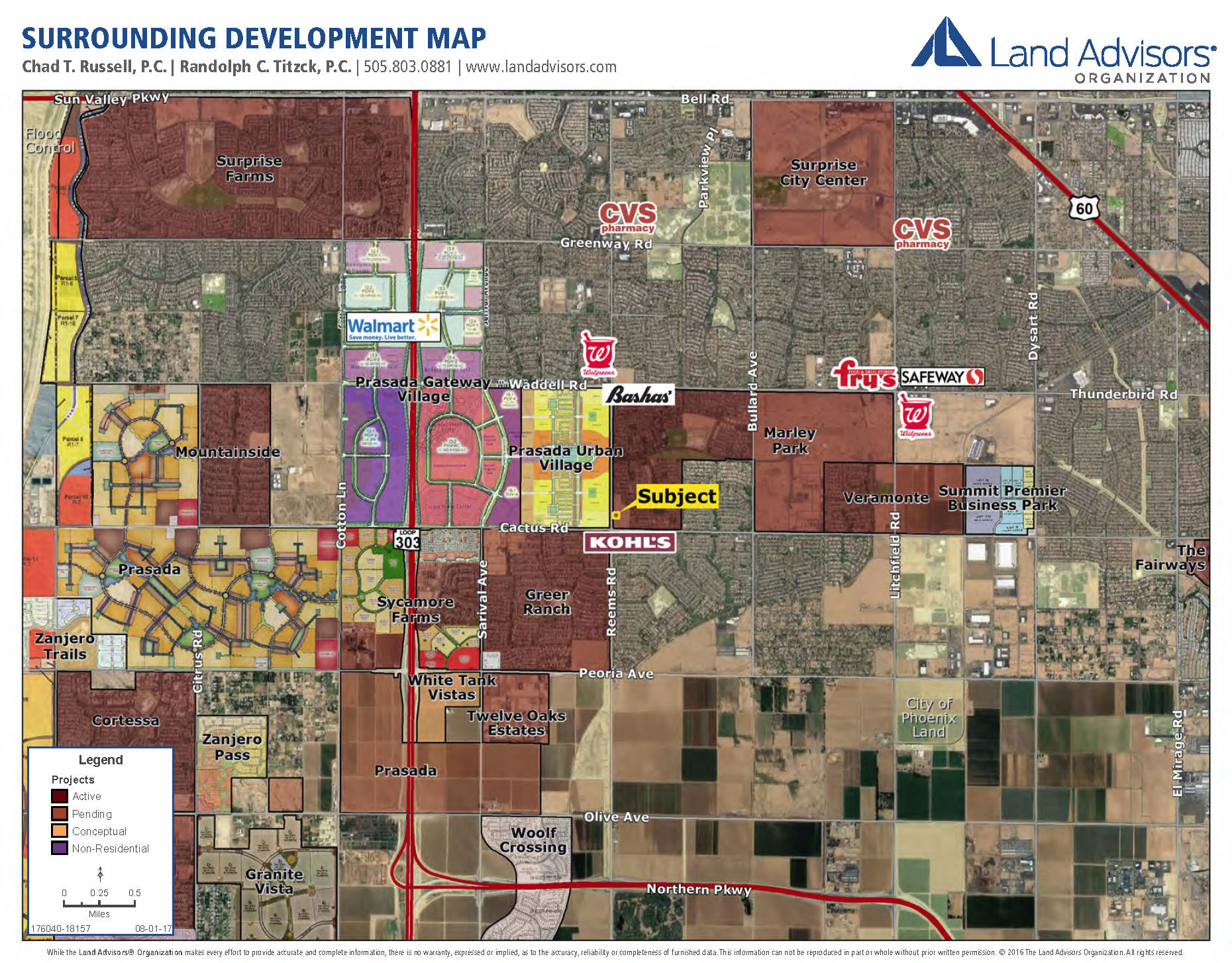 N/Nec Cactus Road & Reems Road, Surprise, AZ for sale Aerial- Image 1 of 1