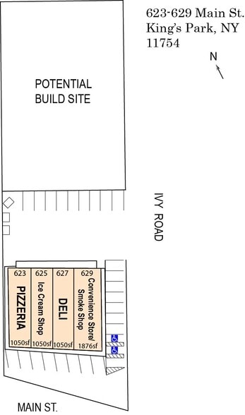 623-629 E Main St, Kings Park, NY à vendre - Photo du bâtiment - Image 2 de 12