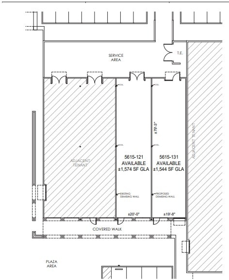 5555-5635 E River Rd, Tucson, AZ à louer Plan d  tage- Image 1 de 1