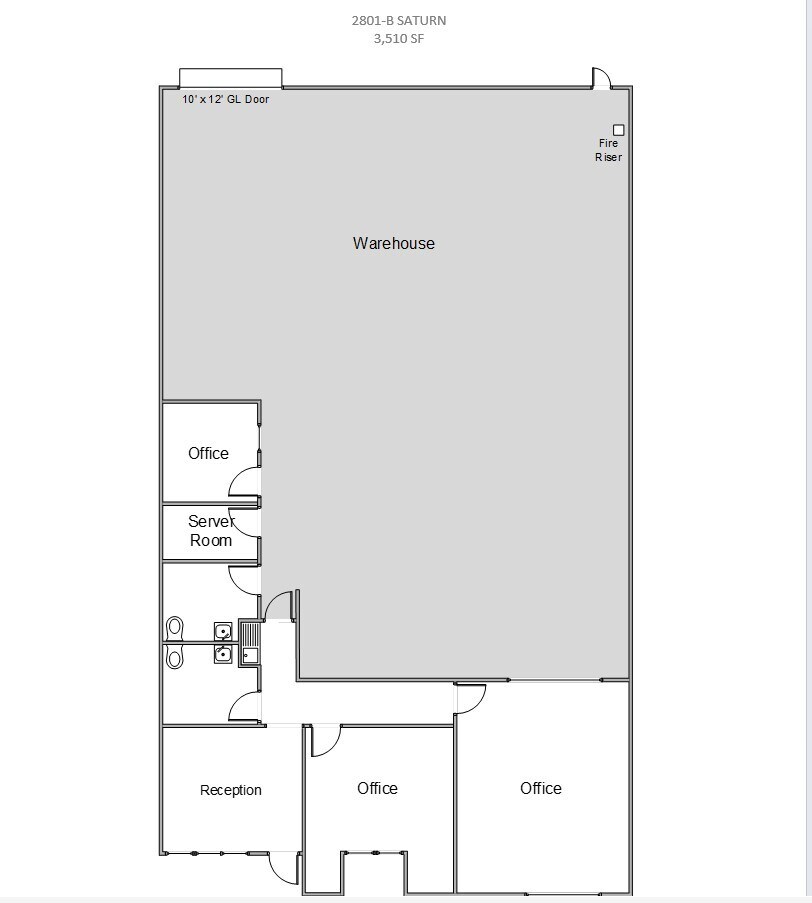 2801 Saturn St, Brea, CA à louer Plan d  tage- Image 1 de 1