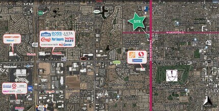 590 N Alma School Rd, Chandler, AZ - Aerial map view