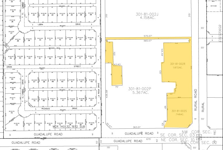 6340 S Rural Rd, Tempe, AZ à louer - Plan cadastral - Image 2 de 8