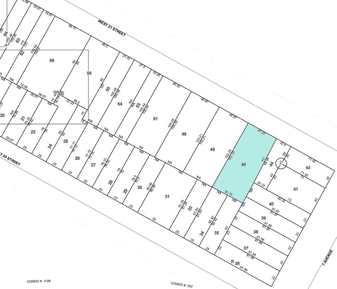 206 W 21st St, New York, NY for sale - Plat Map - Image 3 of 10
