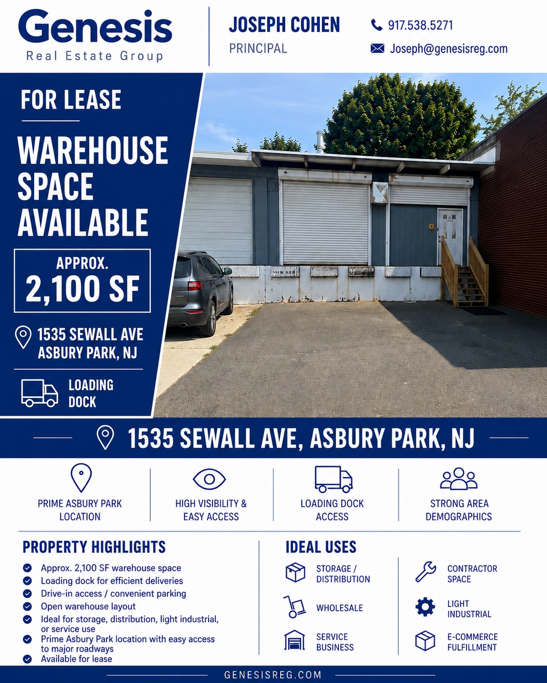 1531-1541 Sewall Ave, Asbury Park, NJ for lease Building Photo- Image 1 of 1