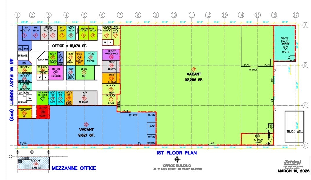 45 W Easy St, Simi Valley, CA for lease Floor Plan- Image 1 of 2