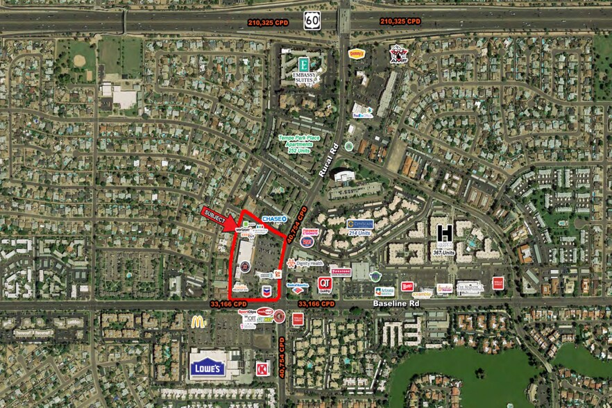 5120 S Rural Rd, Tempe, AZ à louer - Aérien - Image 3 de 13