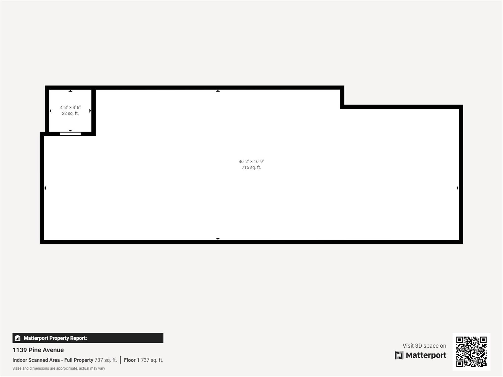 1139 Pine Ave, Long Beach, CA à louer Plan d’étage- Image 1 de 2